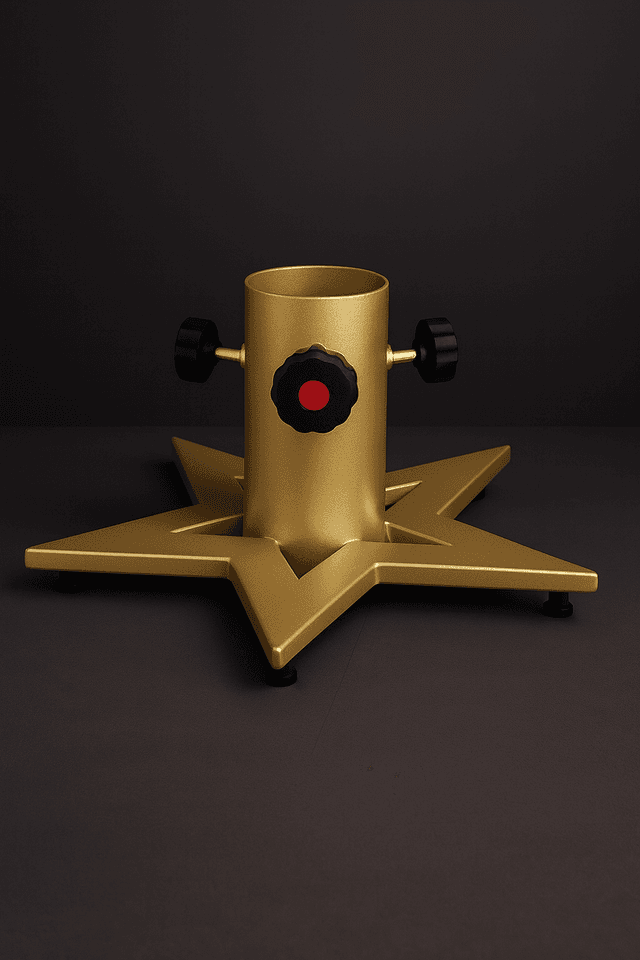 Stalumo Premium – Christmas Tree Stand Star – Gold – Small