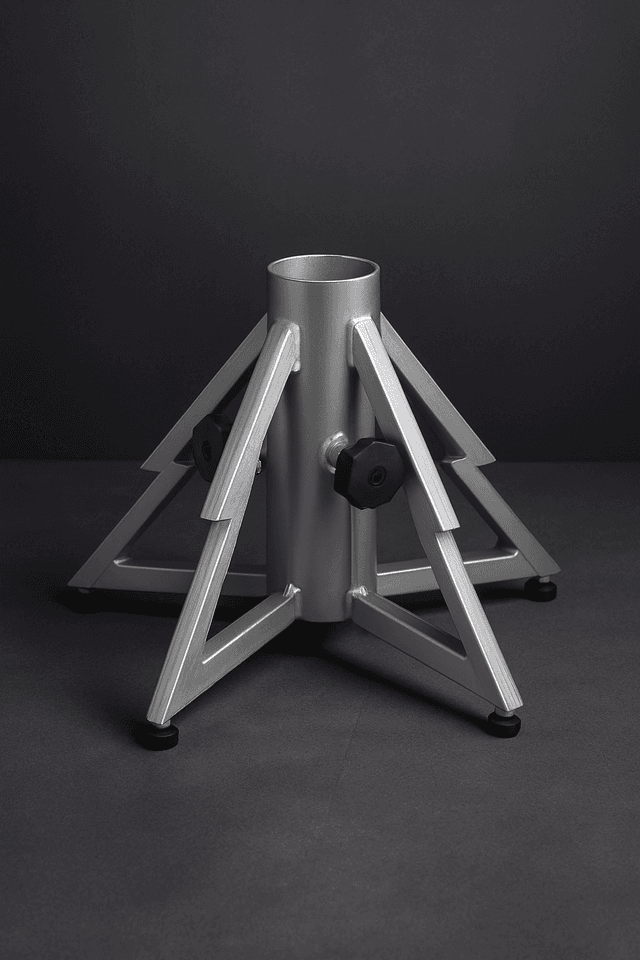 Stalumo Premium – Christmas Tree Stand Tree – Silver – Small