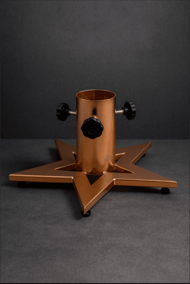 Stalumo Premium – Christmas Tree Stand Star – Copper – Small